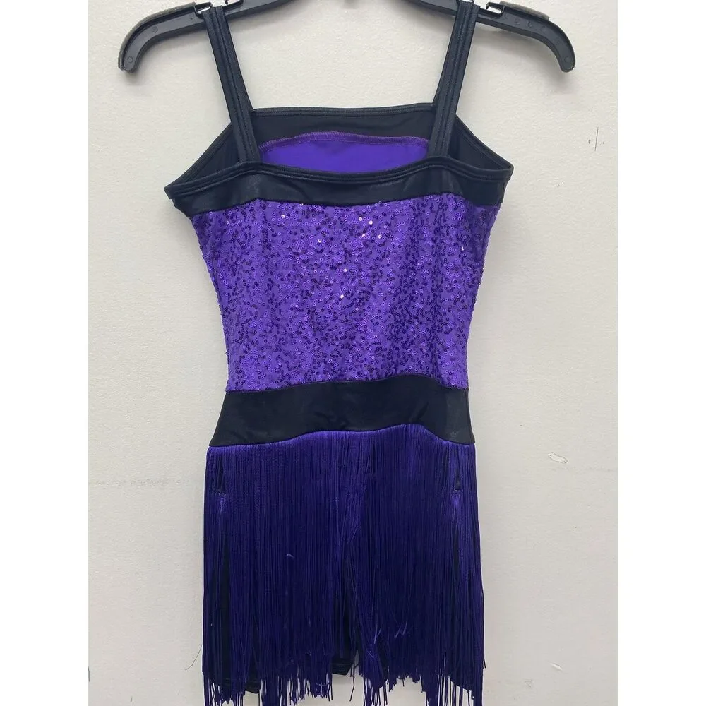 Pre-Owned Dance Costume Small Adult Purple Curtain Call E2130 Jazz Tap Musical